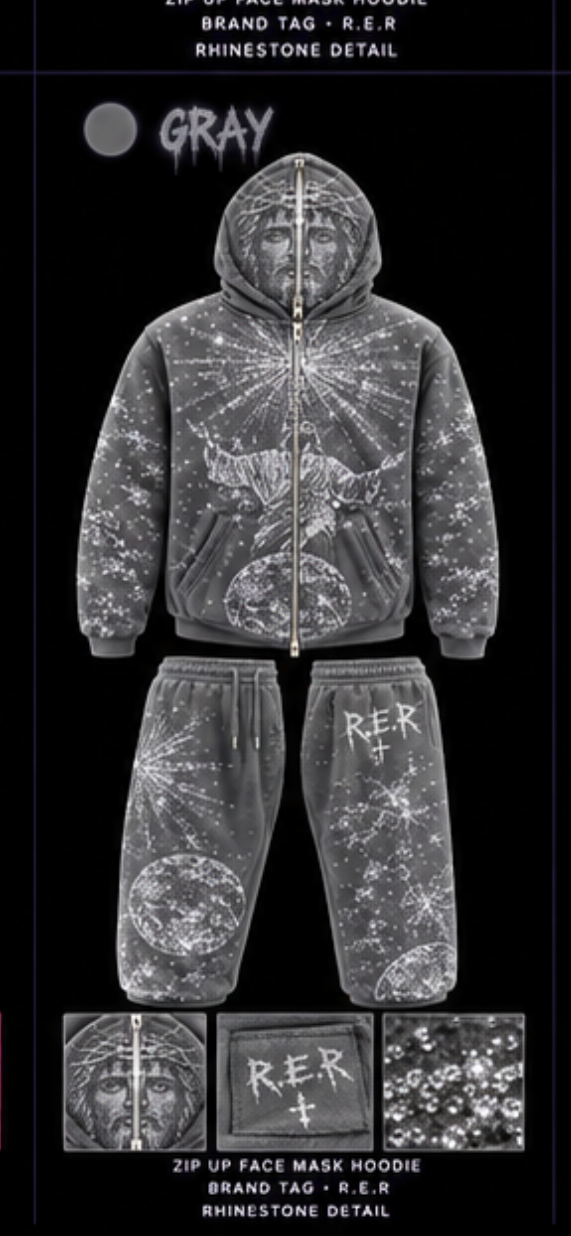 Jesus piece sweatsuit ￼