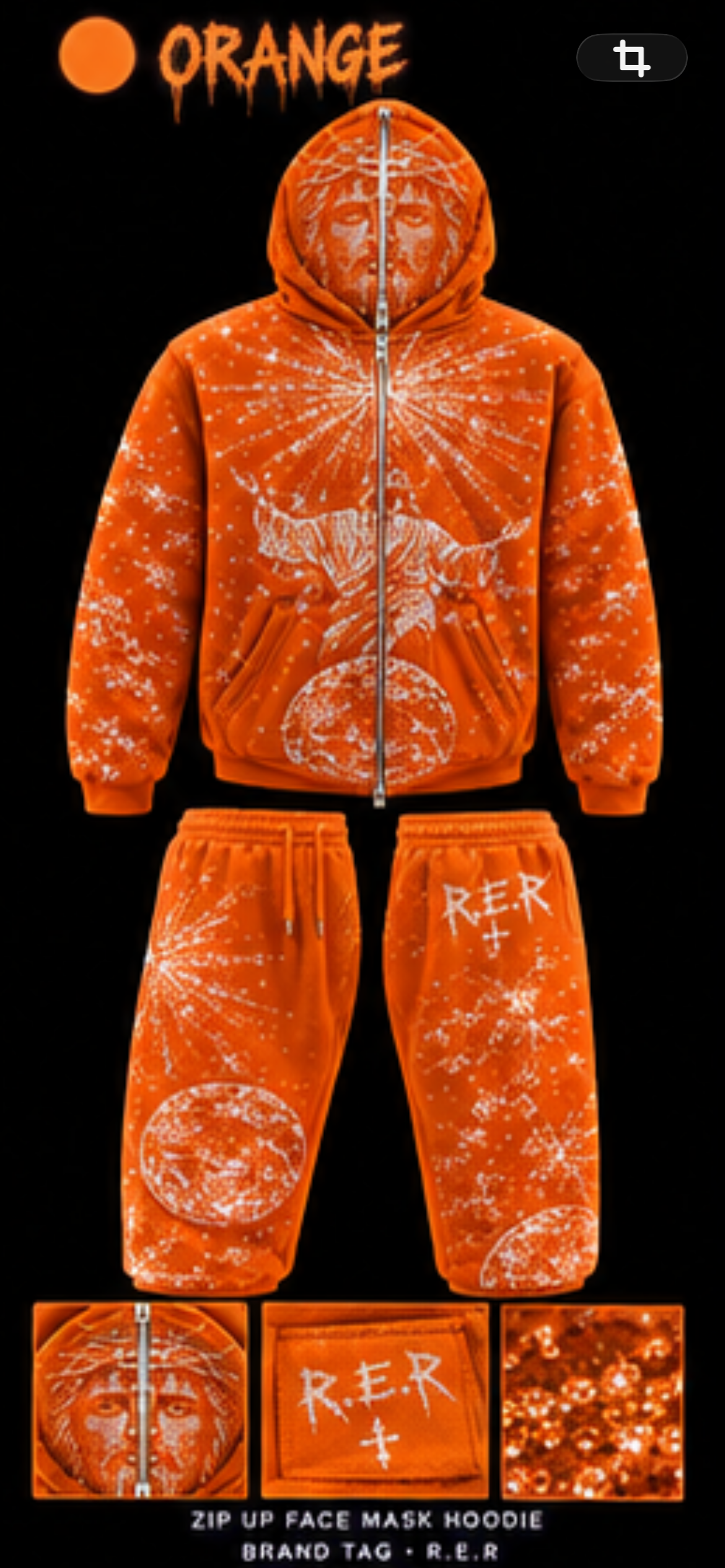 Jesus piece sweatsuit ￼