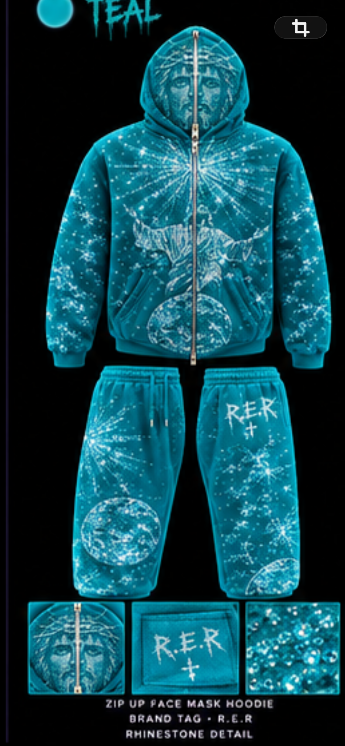 Jesus piece sweatsuit ￼