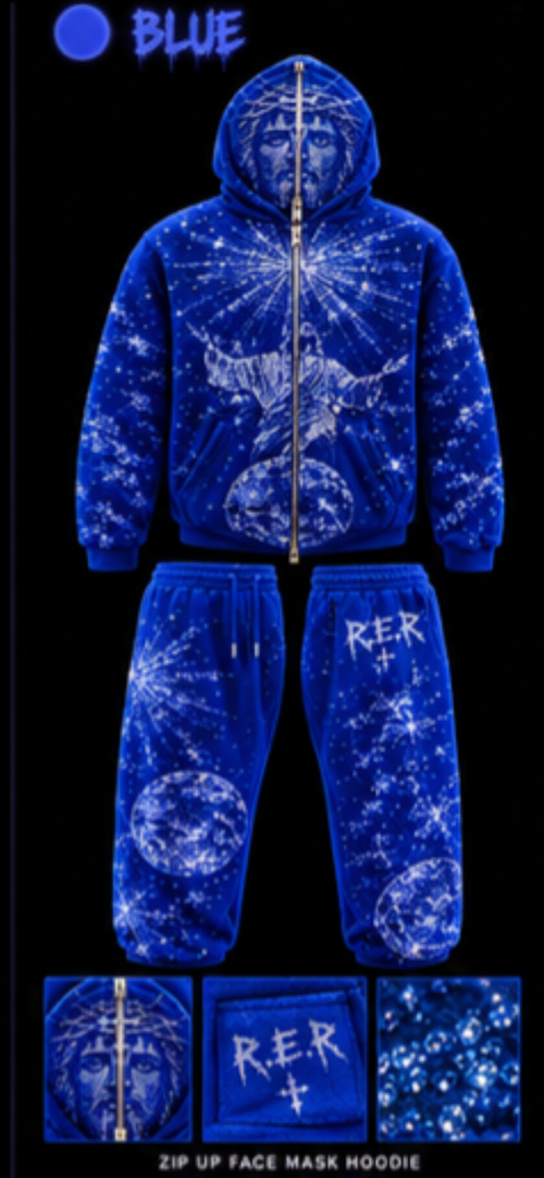 Jesus piece sweatsuit ￼